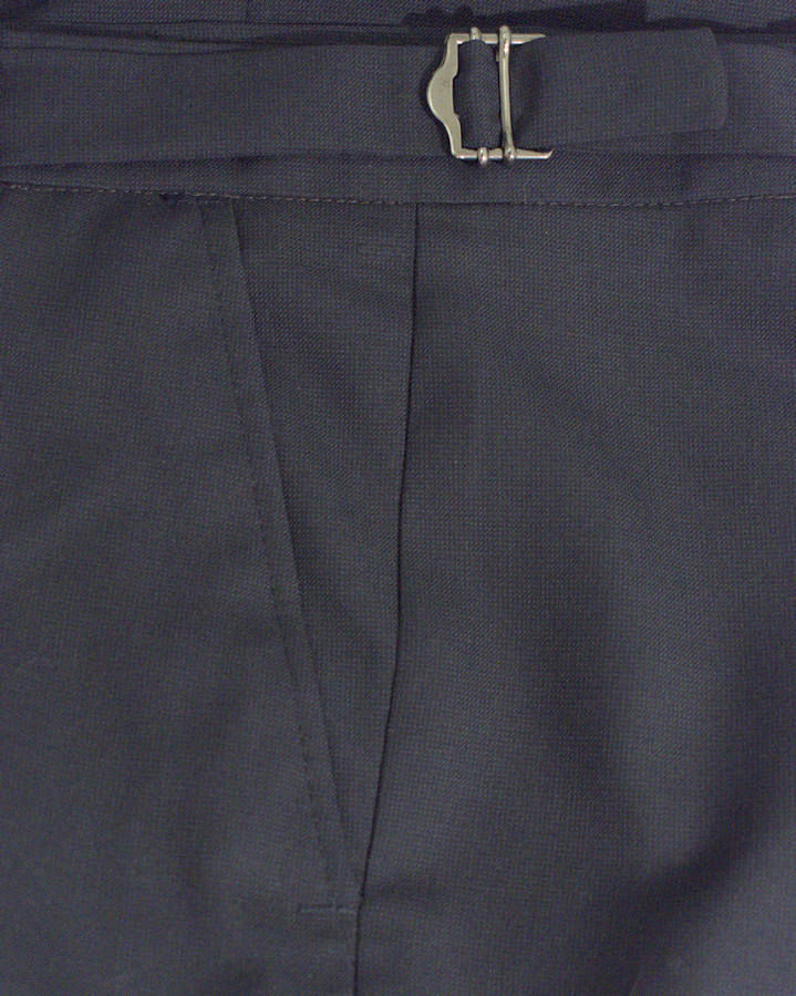Worsted navy blue παντελόνι κοστουμιού με waist adjusters, από το ραφείο Χατζηνικολής